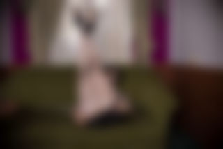 White silky stockings and hairy cunt underneath