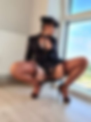 At the window of the modern hotel