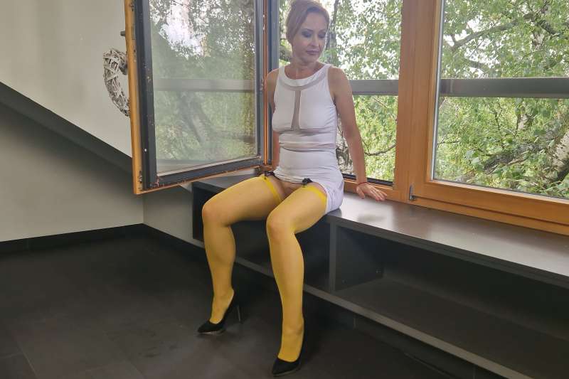 Yellow stockings by  Wanilianna