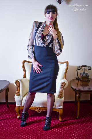 Alexandra as a kinky office lady 