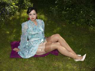 Fetish picnic on the lawn