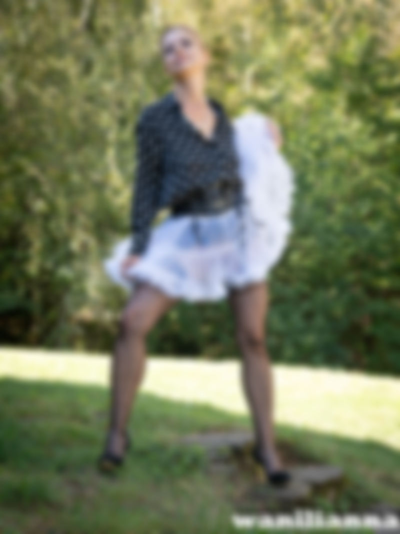 Stockings in the yard