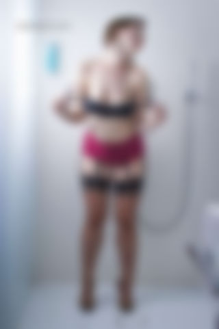 Orgasm in the shower cabin