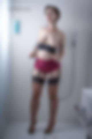 Orgasm in the shower cabin