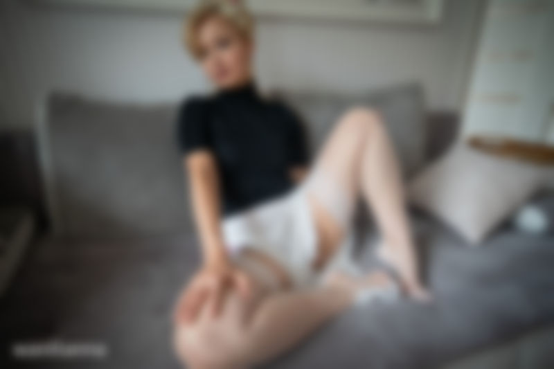 White nylons in white chamber