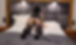 My laced black stockings