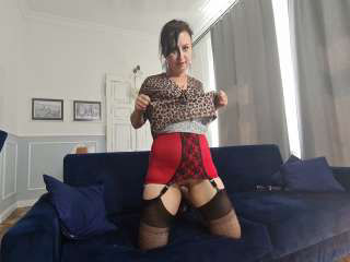 in my new, dotted nylons